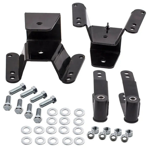 Drop Lowering Kit 4 Rear Drop Hanger compatible for GMC C10 1973-87 2WD MAXPEEDINGRODS