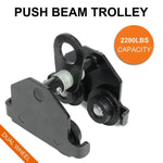 ECCPP 1 Ton Push Beam Track Roller Trolley I-beam Track Capacity 2200lbs ECCPP