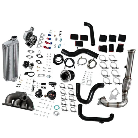 10 PCS T3/T4 Turbo Kits compatible for 92-00 Civic EG EK/EJ DelSol Sohc D15 D16 350HP MaxpeedingRods