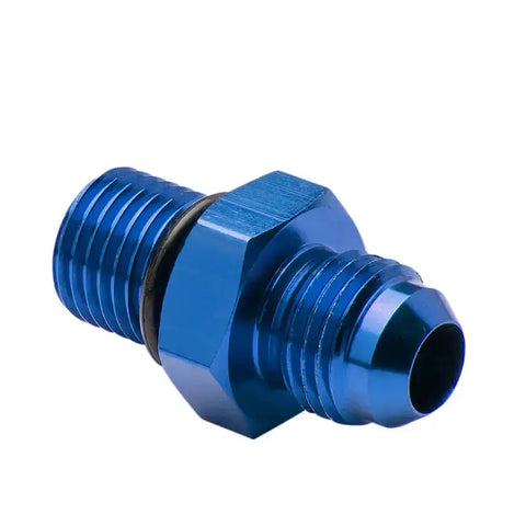 6An An6 6-An Id M14*1.5 Oil/Fuel Line Hose End Male/Female Fitting Adaptor Blue DNA MOTORING