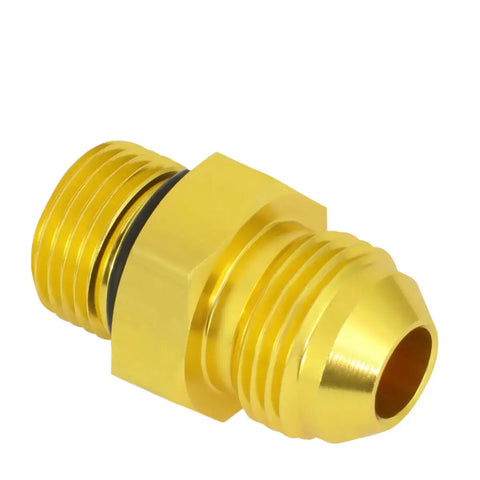 8An An8 8-An Id M18*1.5 Oil/Fuel Line Hose End Male/Female Fitting Adaptor Gold DNA MOTORING
