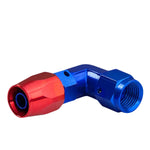 6An An6 6-An Thread 90?Swivel Oil/Fuel/Gas Line Hose End Male/Female Fitting DNA MOTORING
