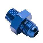 6An An6 1/4-18 Npt Oil/Fuel Line Hose End Male/Female Union Fitting Adaptor Blue DNA MOTORING
