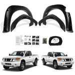 Fender Flares Fits Nissan Titan 2004 2005 2006-2015 Pocket Style ABS Matte Black ECCPP