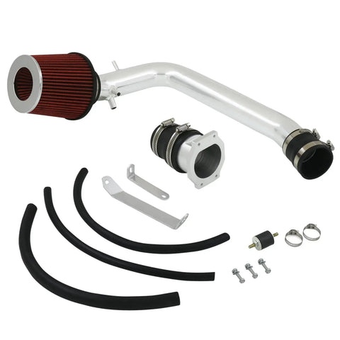 Cold Air Intake Induction System Chrome W/ Filter For 1995-1998 Nissan 240Sx S14 AJP DIST