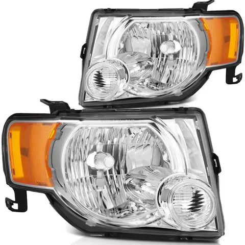 Fits 2008-2012 Ford Escape Front LED Headlight Assembly Left + Right Sides Set ECCPP