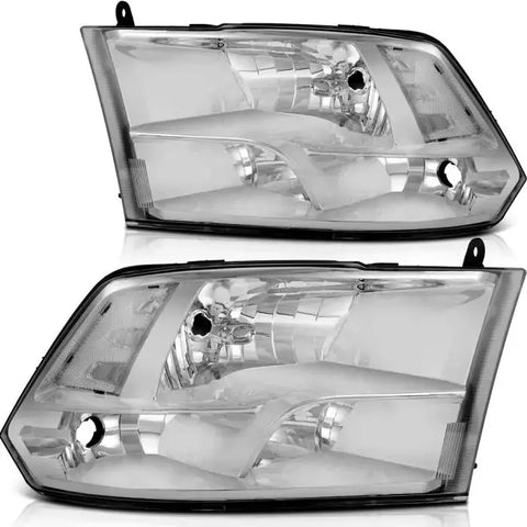 Fits 2009-2018 Dodge Ram Front Headlights Assembly Left + Right Sides Headlamps ECCPP