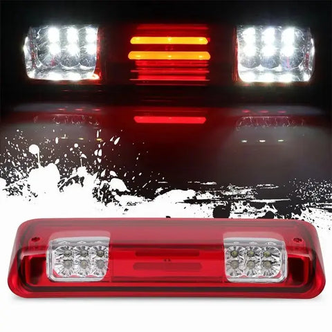 For 07-10 Ford Explorer Sport Trac LED Third Brake Light+Cargo Lamp Red Lens ECCPP