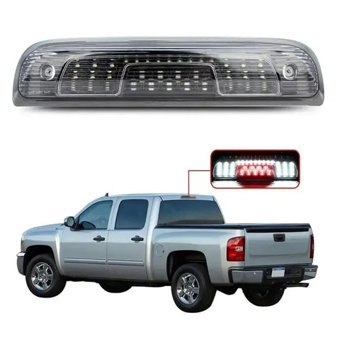 For 15-2018 Chevy Silverado & GMC Sierra 1500 2500HD 3rd Brake Light Clear Lens ECCPP