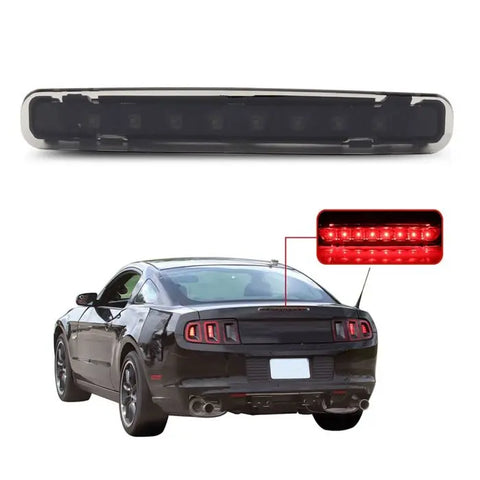 For 2005-2009 Ford Mustang Smoke LED Third Stop Lamp 3rd Brake Light Lamp Black ECCPP