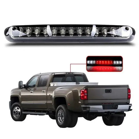 For 2007-13 Chevy Silverado GMC Sierra Smoke Lens LED 3rd Third Tail Light ECCPP