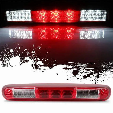 For 2007-2013 Chevy Silverado GMC Sierra Red LED 3rd Third Brake Tail Light Lamp ECCPP