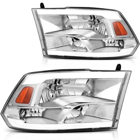 For 2009-2018 Dodge Ram Lamps Replacement Front LED DRL Headlights Assembly Pair ECCPP