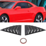 For 2010-2015 Chevy Camaro Side Window Louvers Cover Matte Black ECCPP