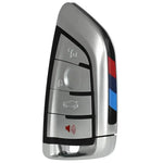 For BMW 1 2 7 Series X1 X5 X6 X5M X6M 4 Buttons Smart Card Car Key Shell Case ECCPP