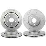 Front And Rear Brake Rotors Kit For 2007-2008 Infiniti G35 ECCPP