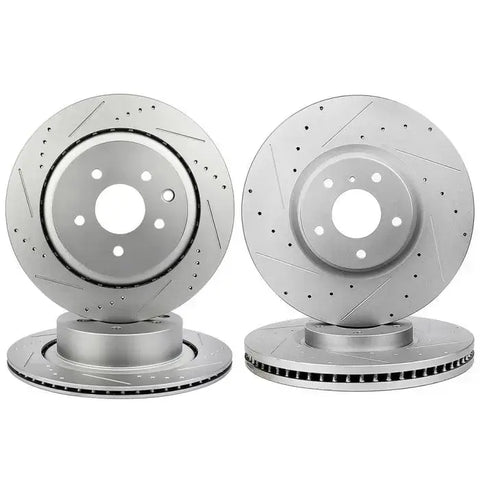 Front And Rear Brake Rotors Kit For 2007-2008 Infiniti G35 ECCPP