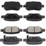 Front And Rear Ceramic Brake Pads Kit For Chevy Malibu Pontiac G5 G6 Saturn Aura ECCPP