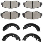 Front Brake Pads & Brake Shoes For 2003-2007 Honda Accord 2013-2014 Fit ECCPP