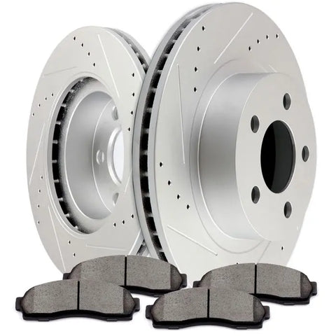 Front Ceramic Brake Pads And Rotors For 03 Ford Explorer Sport Mazda B3000 B4000 ECCPP