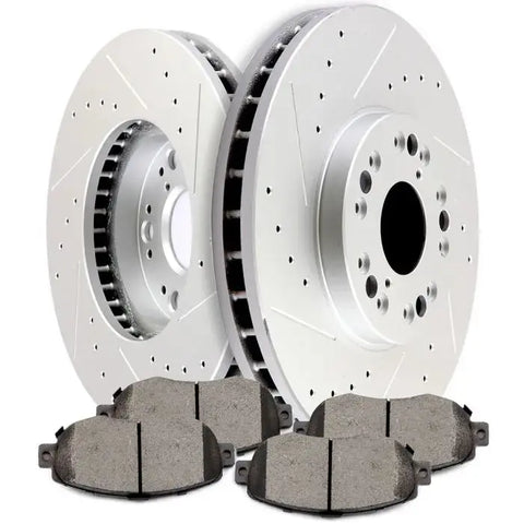 Front Drill Slott Brake Discs Rotors & Ceramic Pads FOR Lexus GS300 IS300 SC430 ECCPP