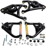 Front Heavy Duty Upper Lower Control Arms A-Arms compatible for Pontiac Grand Prix 69-1972 MAXPEEDINGRODS