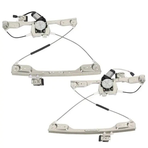 Front Left+Front Right Power Window Regulator with Motor For Chrysler Dodge (748-619 748-620) -2 Piece ECCPP