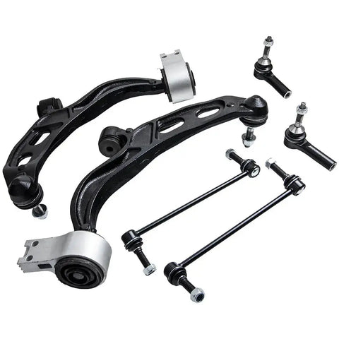 Front Lower Control Arm Tie Rods Kit compatible for Ford Flex Taurus compatible for Lincoln MKS MKT 10-12 MAXPEEDINGRODS