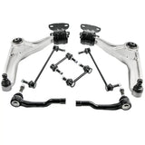 Front Lower Control Arms Tie Rods Sway Bars compatible for Ford Fusion compatible for Lincoln MKZ 13 - 16 MAXPEEDINGRODS
