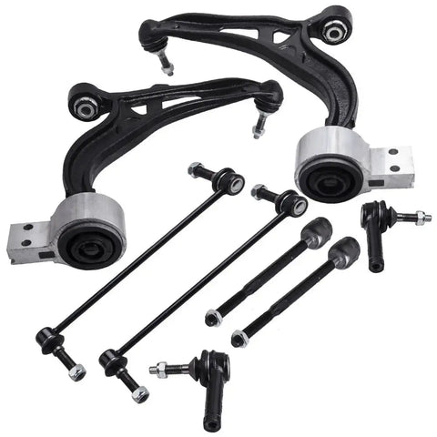 Front Lower Control Arms and Ball Joints Tie Rods Sway compatible for Ford Explorer 11-17 MAXPEEDINGRODS