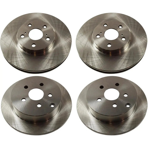 Front and Rear Disc Brake Rotors For 2005-2006 Toyota Corolla 6-Speed CPW