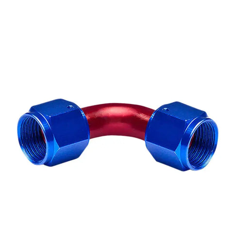 10An An10 10-An Thread 90 Swivel Oil/Fuel Line Hose End 2-Side Female Fitting DNA MOTORING