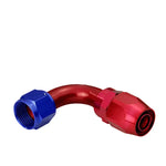 Reusable An8 8-An 90 Degree Swivel Tube-Style Oil/Fuel Line Hose End Fitting DNA MOTORING