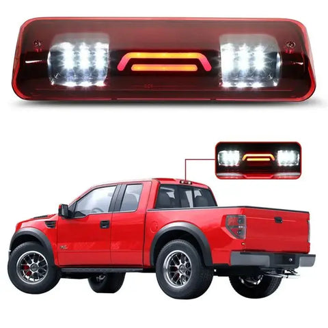 Full LED Third Brake Light Rear Tail Stop Lamp Red Lens For 04-08 Ford F-150 ECCPP