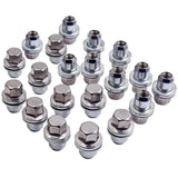 Full Stainless Steel Alloy Wheel Nut Set compatible for Land rover Range compatible for rover 2005-2014 MAXPEEDINGRODS