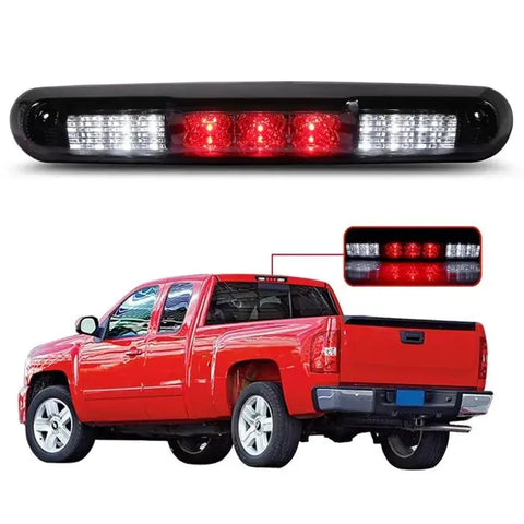 for 07-13 Chevy Silverado / GMC Sierra LED 3rd Third Brake Tail Light Chrome ECCPP