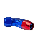 -8An An8 8-An 45 Degree Swivel Oil/Fuel/Gas Line End Reusable Fitting Adapter DNA MOTORING