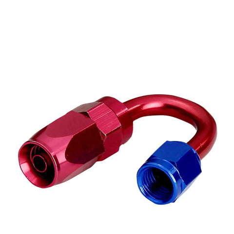 -An8 An8 180 U Thread Swivel Oil/Fuel/Gas Line Hose End Male Fitting Adaptor DNA MOTORING