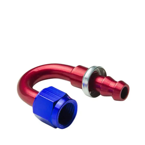 -4An An4 4-An Thread 180? Swivel Oil/Fuel/Gas Line Hose End Push-On Male Fitting DNA MOTORING