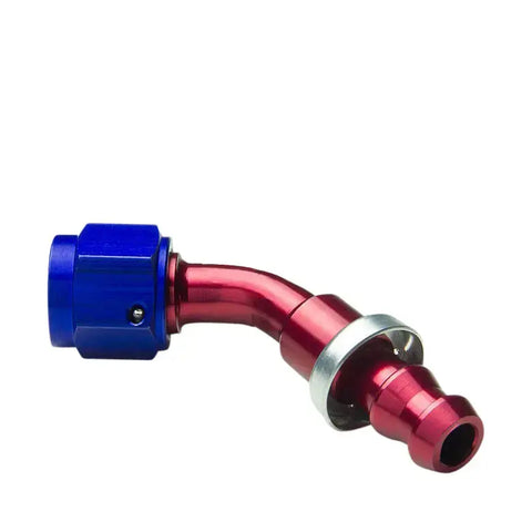 -6An An6 6-An Thread 45 Swivel Oil/Fuel/Gas Line Hose End Push-On Male Fitting DNA MOTORING