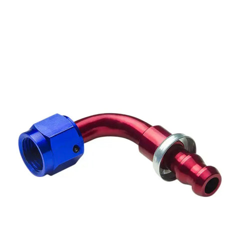 -6An An6 6-An Thread 90 Swivel Oil/Fuel/Gas Line Hose End Push-On Male Fitting DNA MOTORING