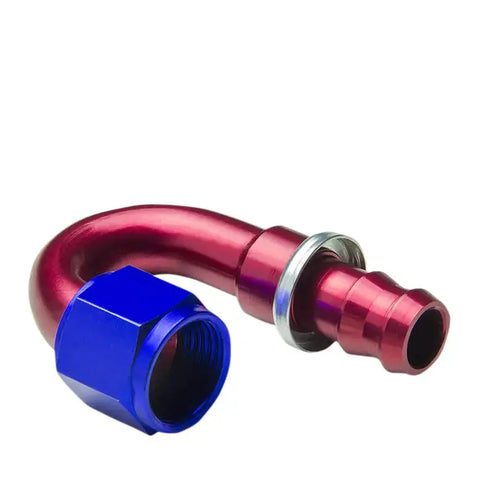 -8An An8 8-An Thread 180? Swivel Oil/Fuel/Gas Line Hose End Push-On Male Fitting DNA MOTORING