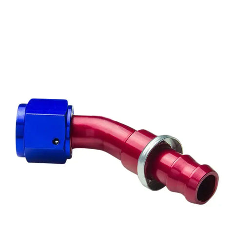 -8An An8 8-An Thread 45? Swivel Oil/Fuel/Gas Line Hose End Push-On Male Fitting DNA MOTORING
