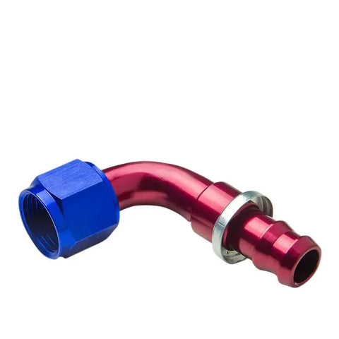 -8An An8 8-An Thread 90 Swivel Oil/Fuel/Gas Line Hose End Push-On Male Fitting DNA MOTORING