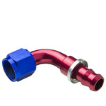 12An An12 12-An Thread 90 Swivel Oil/Fuel/Gas Line Hose End Push-On Male Fitting DNA MOTORING