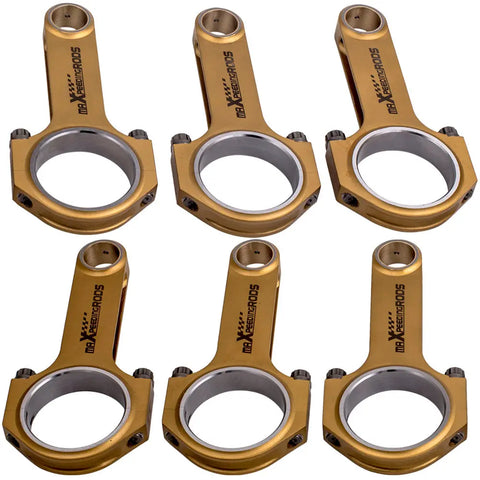 H-Beam Titanizing Connecting Rods Rod compatible for Porsche 993 996 for GT2 Turbo ARP2000 Bolt MAXPEEDINGRODS
