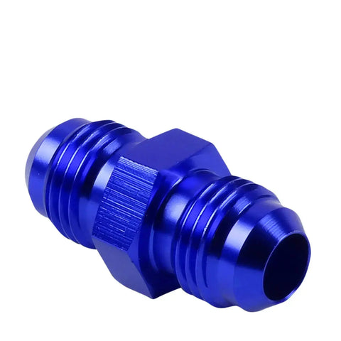 An6 An-6 Male Straight Coupler Adapter Flare Blue Gas/Oil/H20 Anodized Fitting DNA MOTORING