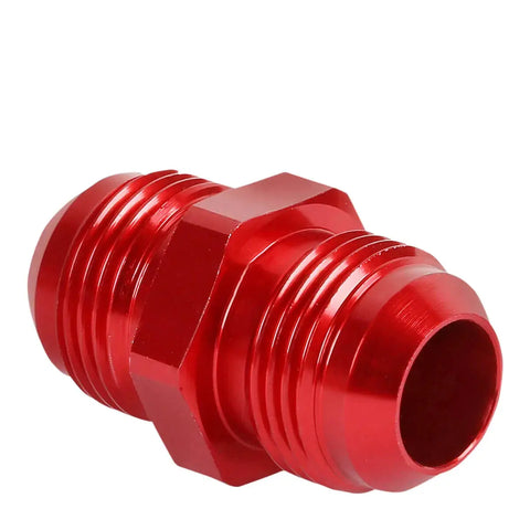 An10 An-10 Male Straight Coupler Adapter Flare Red Gas/Oil/H20 Anodized Fitting DNA MOTORING