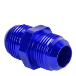 An12 An-12 Male Straight Coupler Adapter Flare Blue Gas/Oil/H20 Anodized Fitting DNA MOTORING