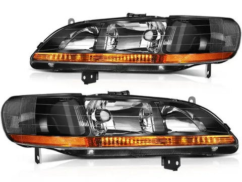 Headlights Assembly For 1998-2002 Honda Accord Front Headlamp Assembly Reflector ECCPP